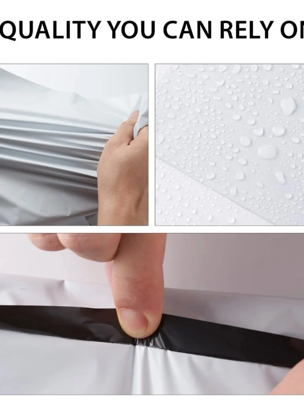 10x13 Poly Mailers Shipping Bags Envelopes White Premium Design Bag 100